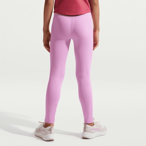 Nike One Swoosh Tights Niña - Light Magenta/White