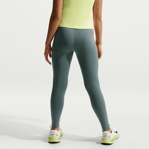 Nike One Swoosh Tights Niña - Mineral Slate/White