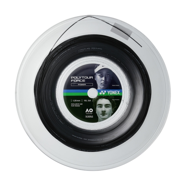 Corda Monofilamento Yonex Polytour Force 1.25 Matassa 200 m Black PTFO1252N