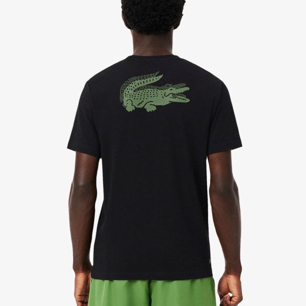Lacoste Ultra Dry Pro Maglietta - Noir/Vert