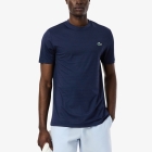Lacoste Ultra Dry Jacquard Camiseta - Bleu Marine