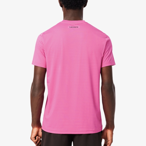 Lacoste Ultra Dry Jacquard T-Shirt - Rose