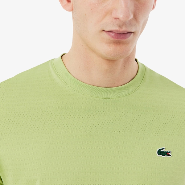 Lacoste Ultra Dry Jacquard T-Shirt - Vert