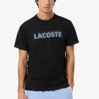 Lacoste Printed Maglietta - Noir/Bleu Clair/Aey