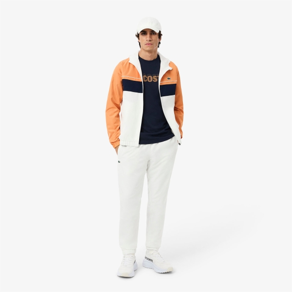 Lacoste Printed T-Shirt - Bleu Marine/Orange