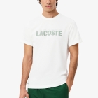 Lacoste Printed Maglietta - Blanc/Vert