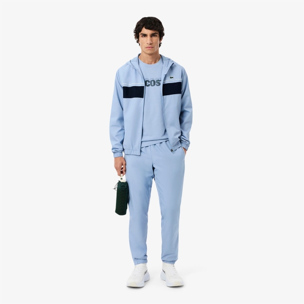 Lacoste Printed Maglietta - Bleu Clair/Aey/Bleu Marine