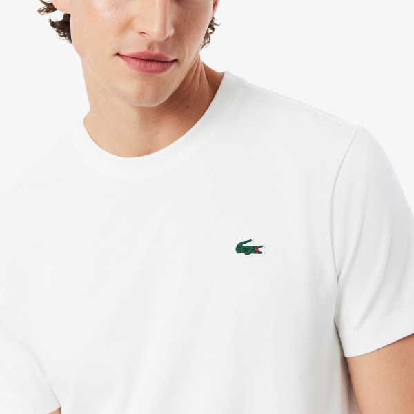 Lacoste Ultra Dry Printed Maglietta - Blanc