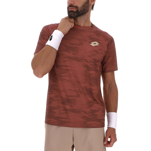 Maglietta Tennis Uomo Lotto Tech VI D2 Maglietta  Marsala Red 223331E1H