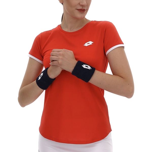 Camisetas y Polos de Tenis Mujer Lotto Squadra IV Camiseta  Poinsettia Red 223338E1M