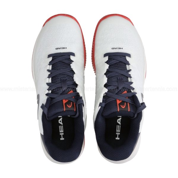 HEAD Revolt Pro 5.0 Clay Kids - White/Navy