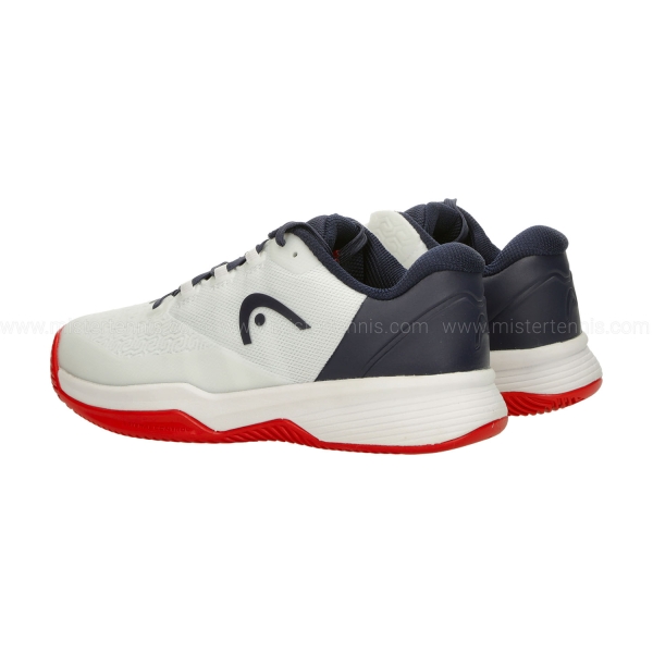HEAD Revolt Pro 5.0 Clay Kids - White/Navy