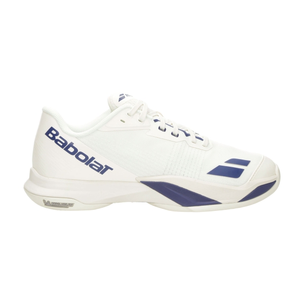 Men`s Tennis Shoes Babolat Jet Mach 4 All Court  Cream/Dark Blue 30S26629B1115