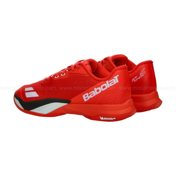 Babolat Jet Mach 4 All Court - Cherry Tomato/White
