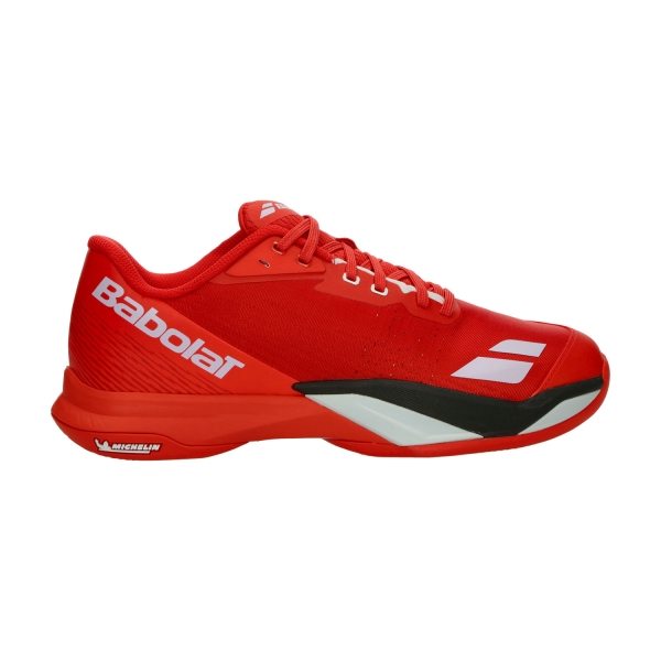 Calzado Tenis Hombre Babolat Jet Mach 4 Clay  Cherry Tomato/White 30S26631B5050