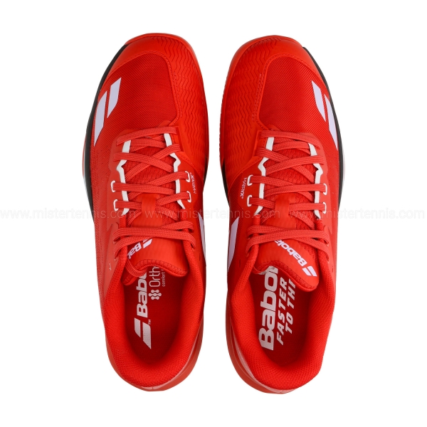 Babolat Jet Mach 4 Clay - Cherry Tomato/White