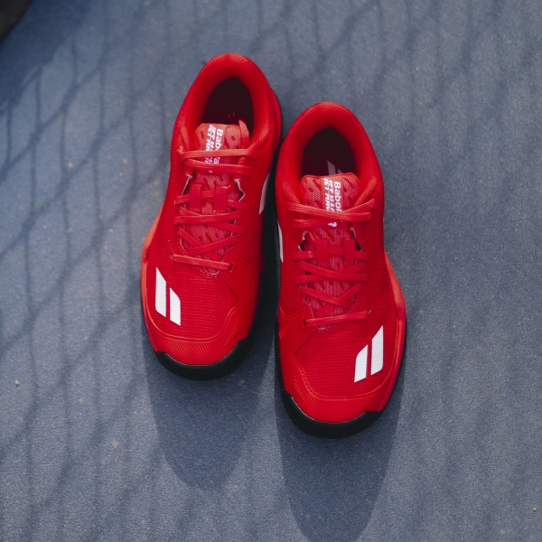 Babolat Jet Mach 3 All Court Junior - Cherry Tomato/White