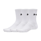 Under Armour Performance Crew x 3 Socks - White/Ultimate Black