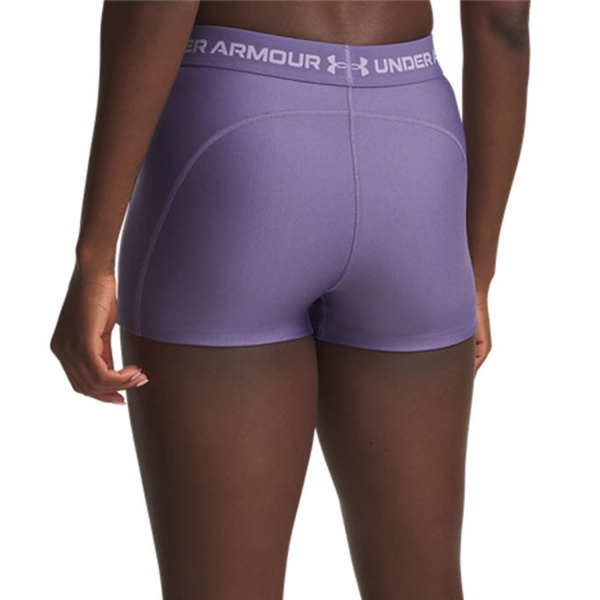 Under Armour HeatGear Pro 3in Shorts - Purple Luxe/Purple Crest