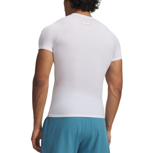 Under Armour HeatGear Elite T-Shirt - White/Halo Gray/Reflective