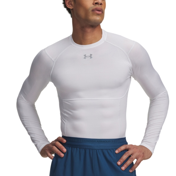 Camisetas y Sudaderas Hombre Under Armour HeatGear Elite Camisa  White/Reflective 60153840100