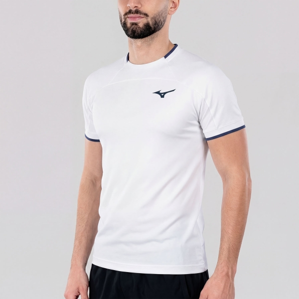 Men's Tennis Shirts Mizuno Stargazer Shadow Graphic TShirt  White 62GAD00301