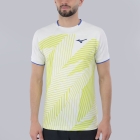 Mizuno Stargazer Shadow Graphic T-Shirt - White/Yellow