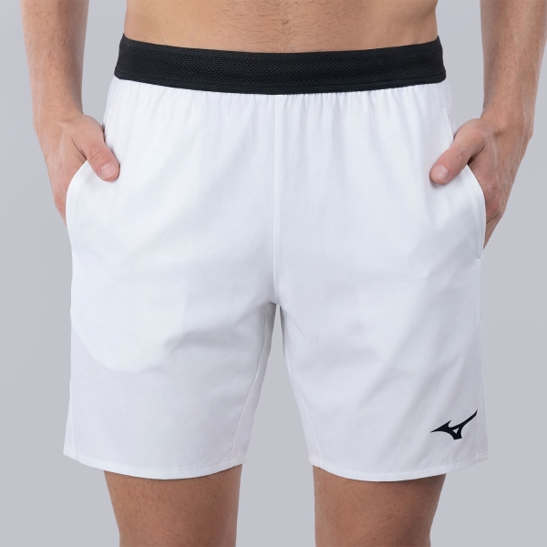 Men's Tennis Shorts Mizuno Stargazer 9in Shorts  White 62GBD00201