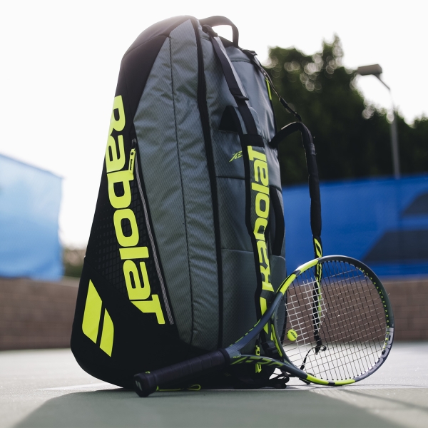 Babolat Pure Aero x 12 Bolsas - Metallic Grey/Black/Fluo Yellow