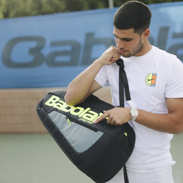 Babolat Carlitos Jr Bag - Black/Flourescent Yellow