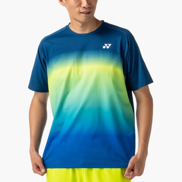 Camisetas de Tenis Hombre Yonex Practice Pro Camiseta  Indigo Blue ABUPY16843IB