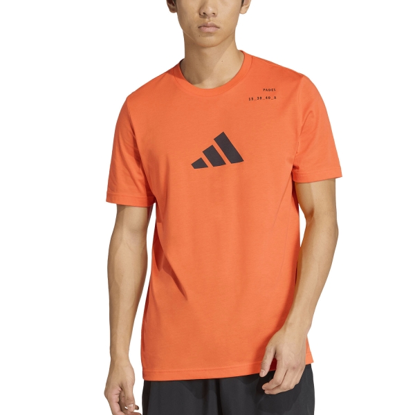 Camisetas de Tenis Hombre adidas Category Graphic Pro Camiseta Pure Orange KB9448