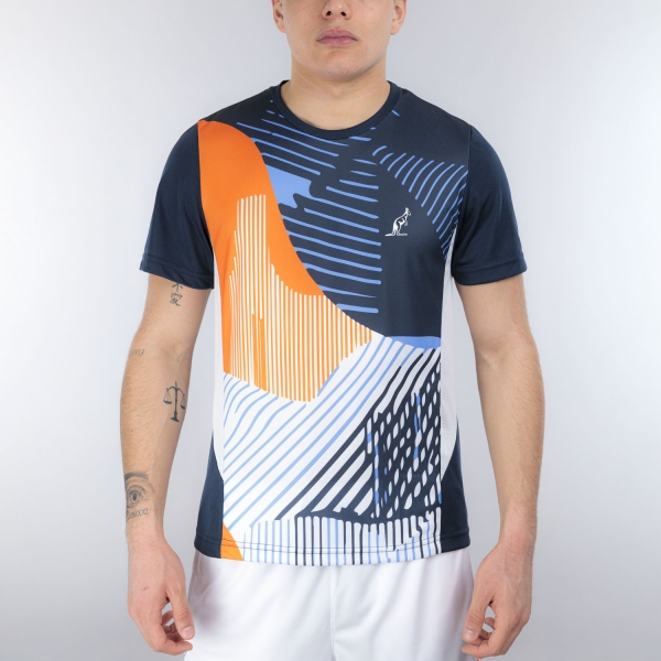 Men's Tennis Shirts Australian Absinth TShirt  Eclipse Blue TEUTS0089194