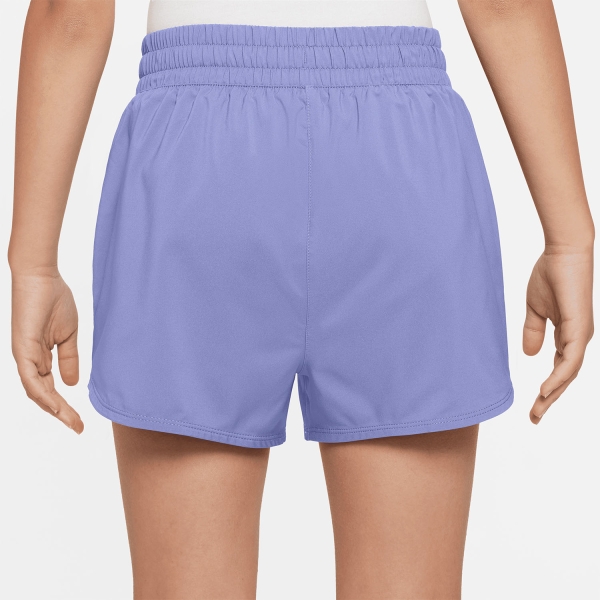Nike Dri-FIT One 3in Shorts Girl - Light Thistle/White