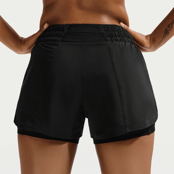 Nike One 2 in 1 3in Shorts - Black/White