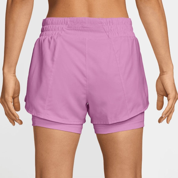 Nike One 2 in 1 3in Shorts - Light Magenta/White