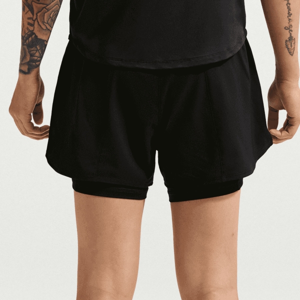 Nike Classic One 2 in 1 3in Shorts - Black/White
