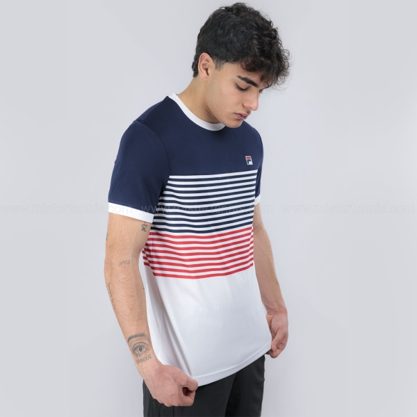 Fila BB 1983 T-Shirt - White/Navy Comb