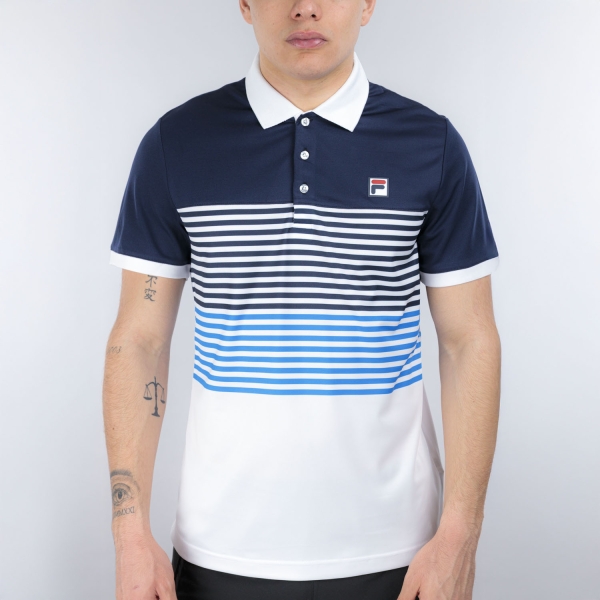  Fila BB Monte Carlo Polo  White/Navy/Simply Blue Comb FBM2612300157