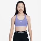 Nike Swoosh Logo Sports Bra Girl - Light Thistle/White