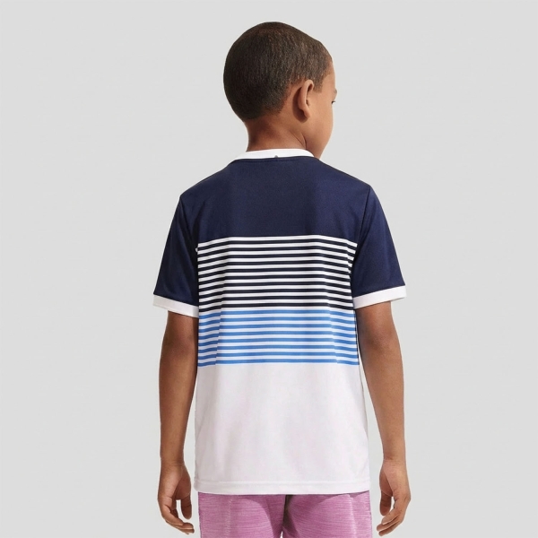 Fila BB 1983 T-Shirt Boy - White/Navy/Simply Blue Comb