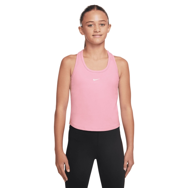 Top and Shirts Girl Nike One Fitted Tank Girl Med Soft Pink/White FZ5598690