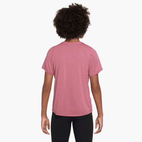 Nike Dri-FIT One Camiseta Niña - Peony/White