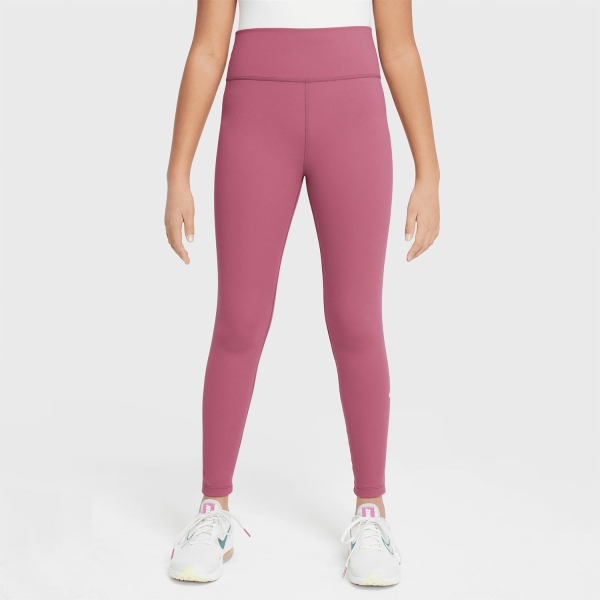 Tennis Pants Girl Nike One Swoosh Tights Girl  Peony/White FZ5605641