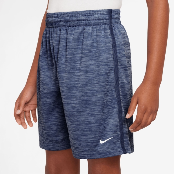 Nike Dri-FIT 5in Shorts Junior - Midnight Navy/Work Blue/Heather/White