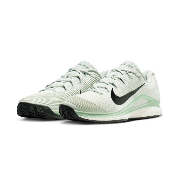 Nike Vapor 12 Clay - Light Silver/Black/Steam/White