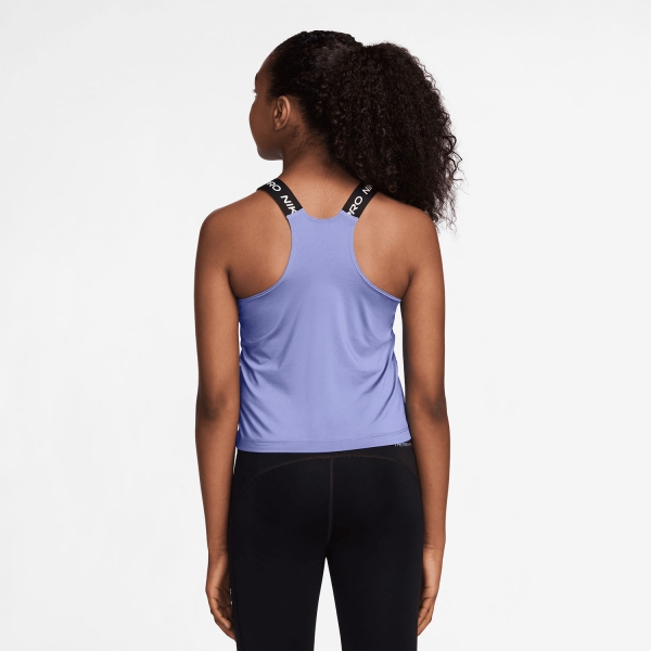 Nike Pro Dri-FIT Canotta Bambina - Light Thistle/Black/White