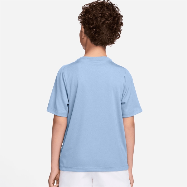 Nike Multi Swoosh T-Shirt Boy - Hydrogen Blue/White