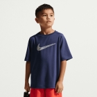 Nike Multi Swoosh Camiseta Niño - Midnight Navy/White