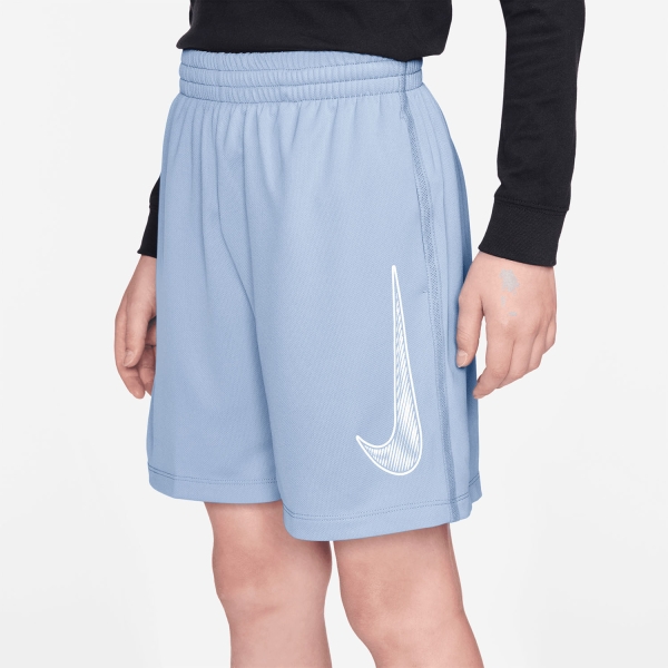 Nike Multi 5in Shorts Boy - Hydrogen Blue/White